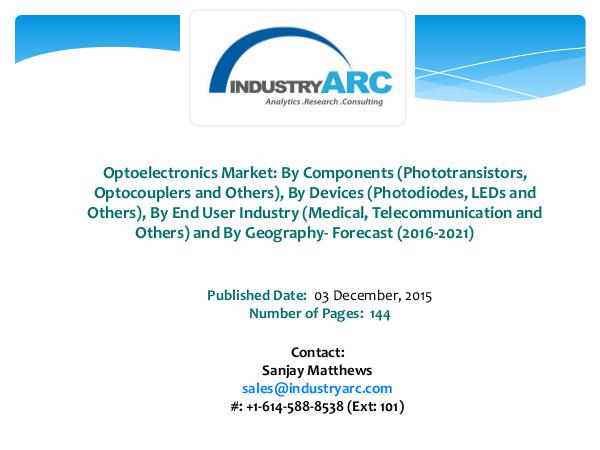 Optoelectronics Market Boosted by Advances in Optoelectronic Senso Optoelectronics Market