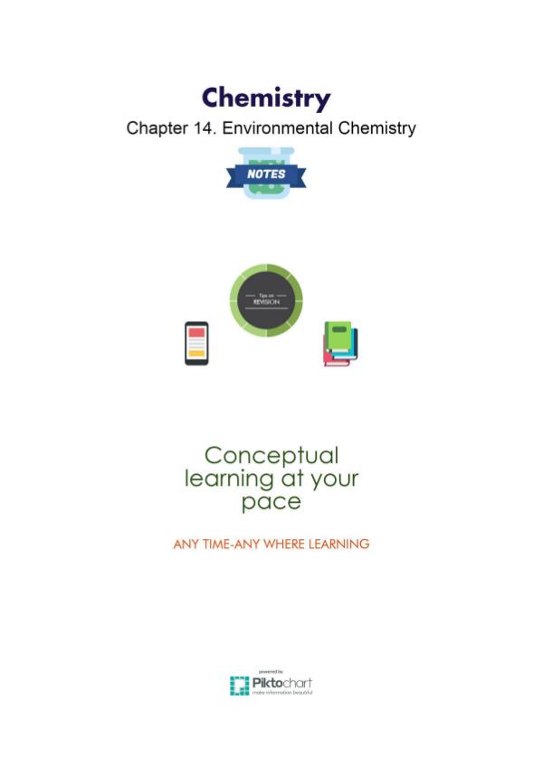 Chapter 14. Environmental Chemistry