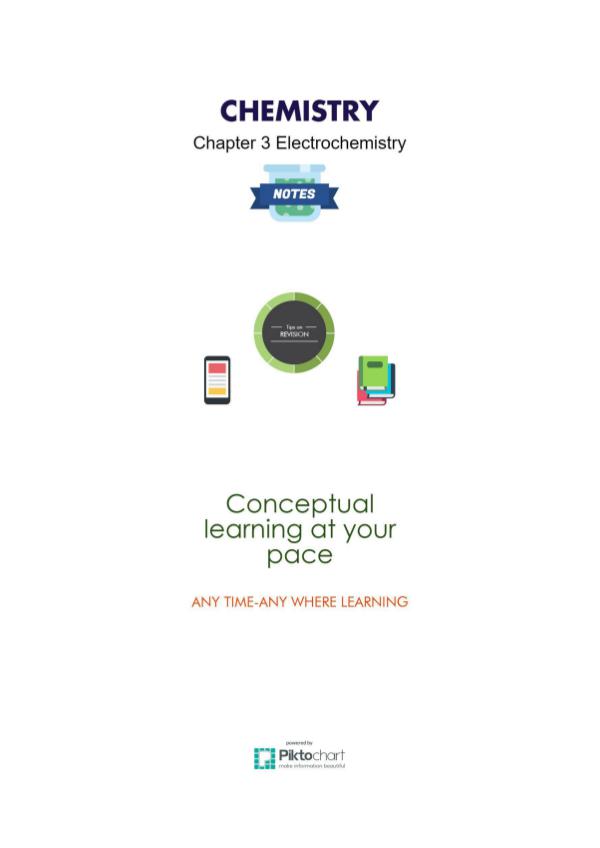Chapter 3 Electrochemistry, Chemistry class 12 Chapter 3 Electrochemistry Chemistry, Class 12