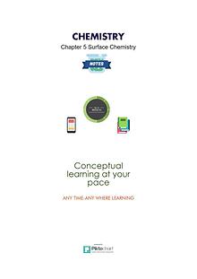 Chapter 5 Surface Chemistry Chemistry class 12