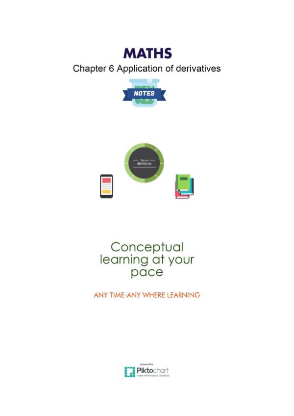 Chapter 6. Application of Derivatives