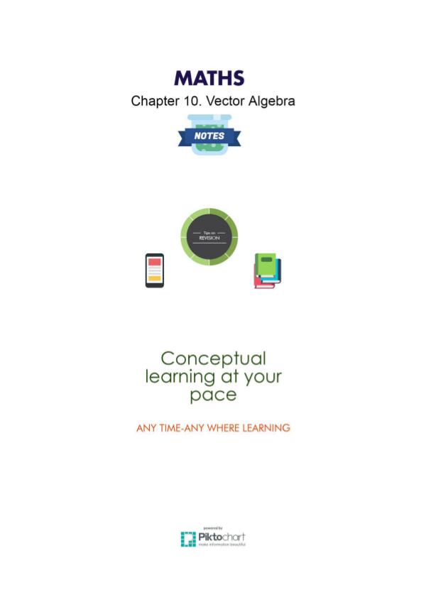 Chapter 10. Vector Algebra