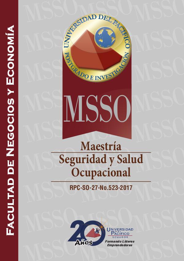 Seguridad y Salud Ocupacional - MSSO FOLLETO-MSSO-web-16102017
