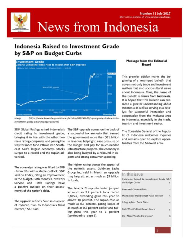 News from Indonesia July 2017