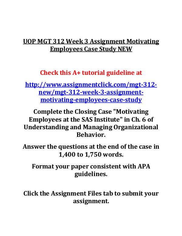 UOP MGT 312 Entire Course NEW UOP MGT 312 Week 3 Assignment Sodexo and Principle