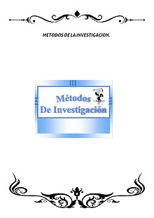 MÉTODOS DE LA INVESTIGACIÓN.