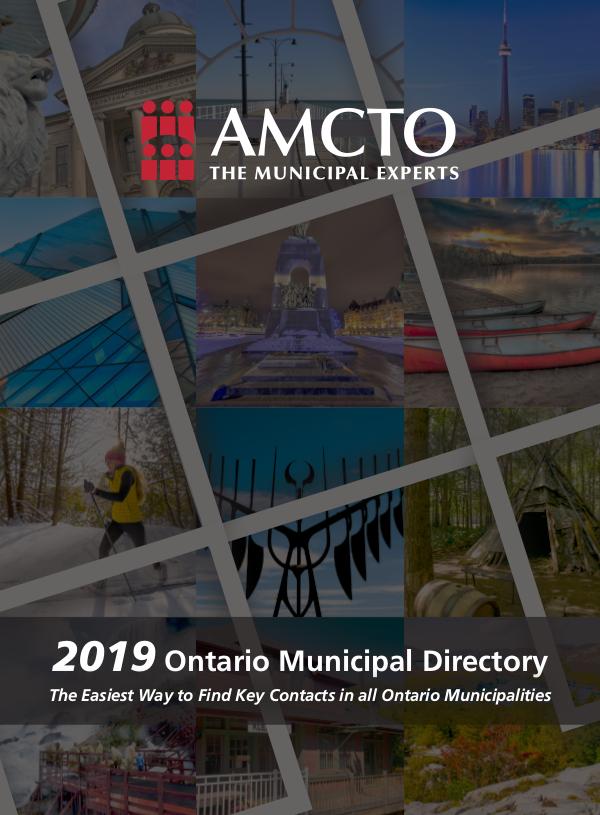 Sample - 2019 Ontario Municipal Directory Ontario Municipal Directory 2019_SAMPLE