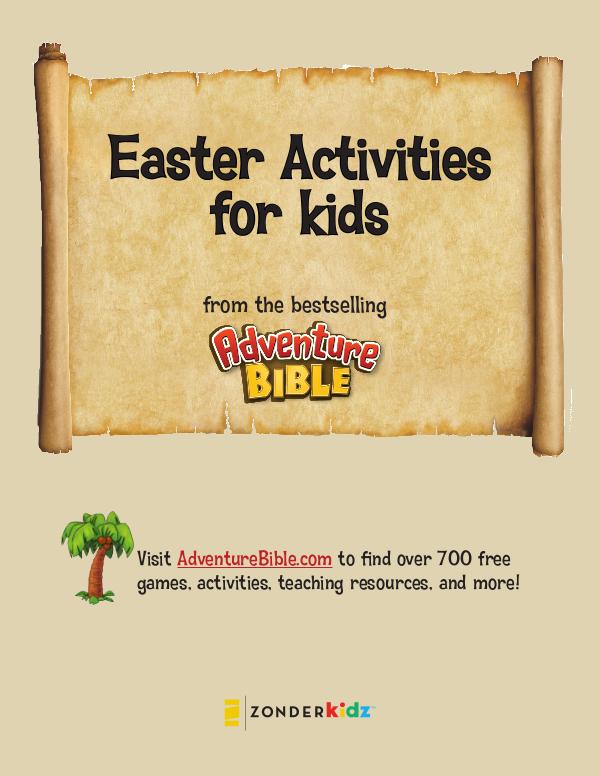 NIV Adventure Bible Easter Activities