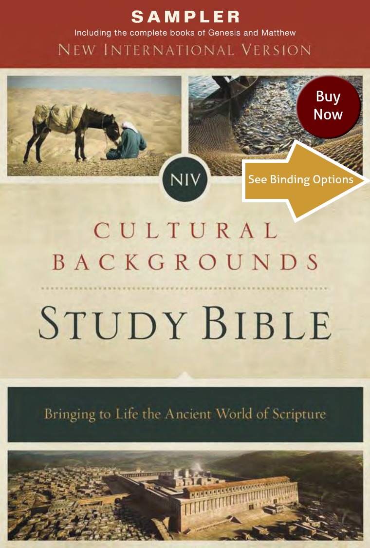 NIV, Cultural Backgrounds Study Bible NIV Cultural Backgrounds Study Bible
