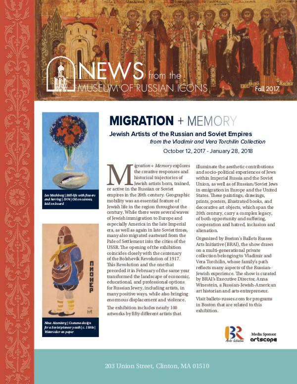 Museum of Russian Icons 2017 Fall Newsletter Volume 6