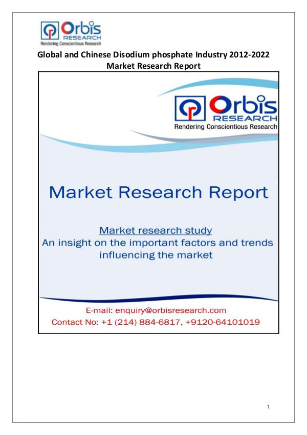 Market Research Reports Disodium phosphate Industry Worldwide and Chinese