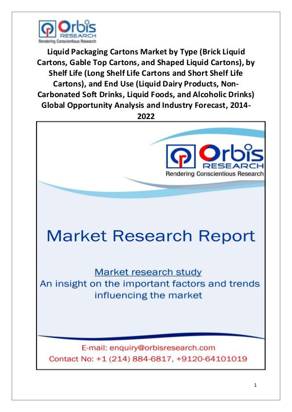 Market Research Reports Liquid Packaging Cartons Market Worldwide