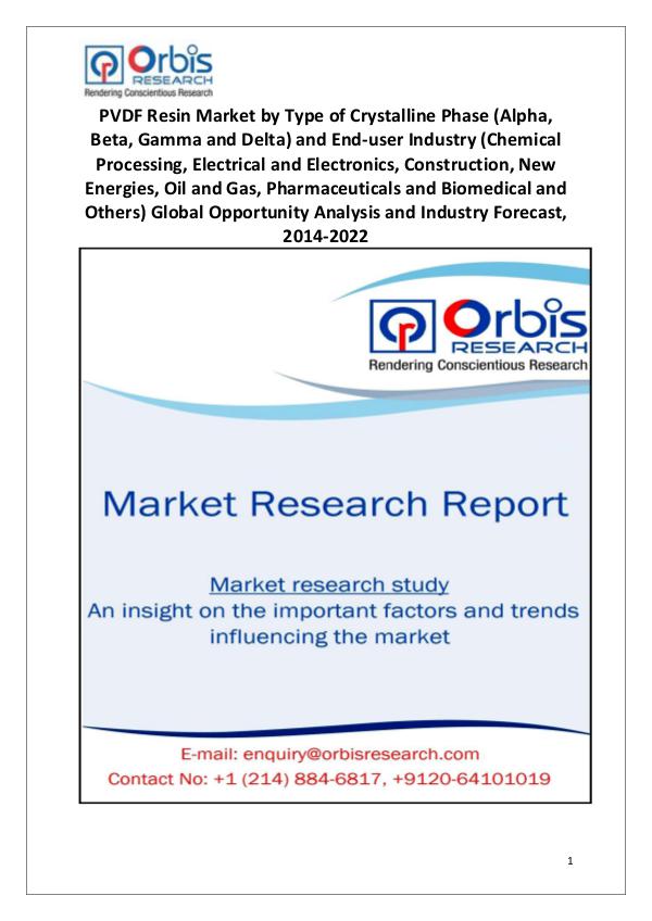 Market Research Reports Latest News: Global PVDF Resin Industry