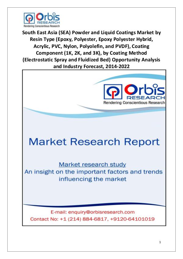 Market Report Study South East Asia (SEA) Powder and Liquid Coatings