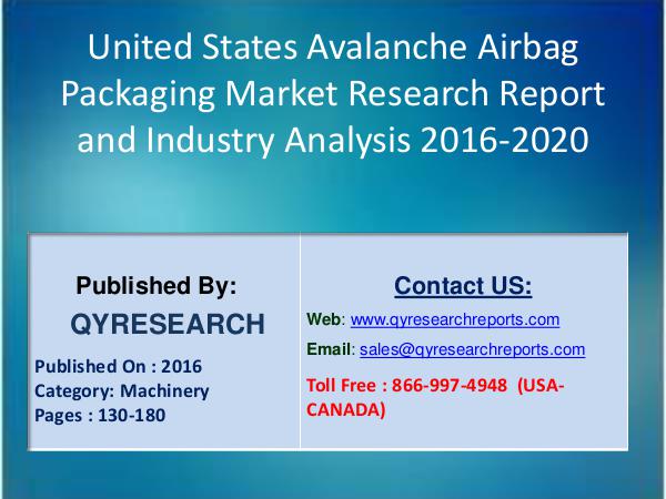 United States Avalanche Airbag Packaging Set to Grow Exponentially by 3