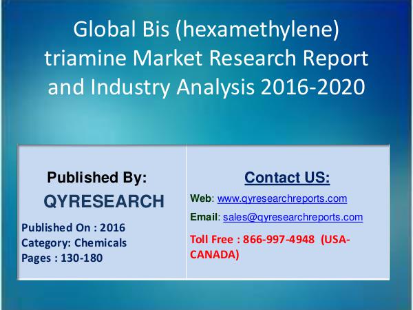 Global Bis (hexamethylene) triamine Market 2017 Profiles, financial 5
