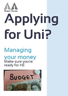 Applying for Uni - Managing Your Money