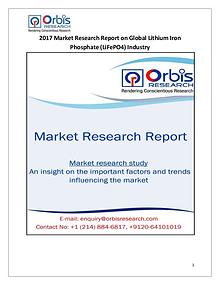 New Study: Global Lithium Iron Phosphate (LiFePO4) Market Trend & For