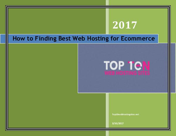 How to Finding Best Web Hosting for Ecommerce How to Finding Best Web Hosting for Ecommerce
