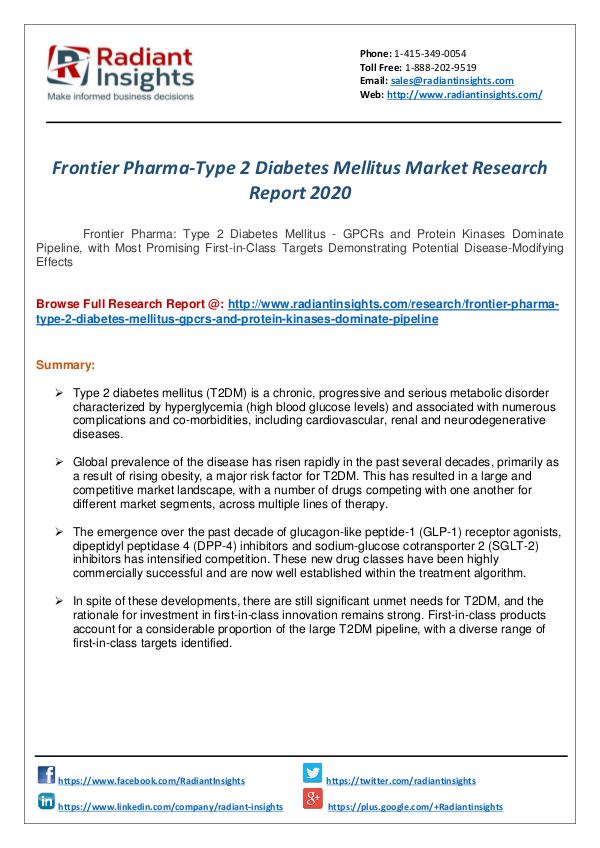 Research Analysis Reports Frontier Pharma Type-2 Diabetes Research Report
