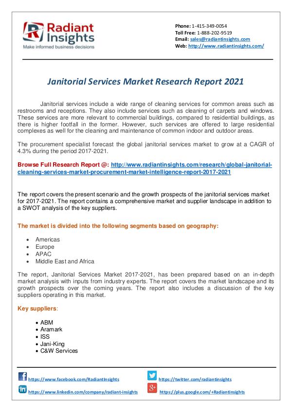 Research Analysis Reports Janitorial Services Research Report