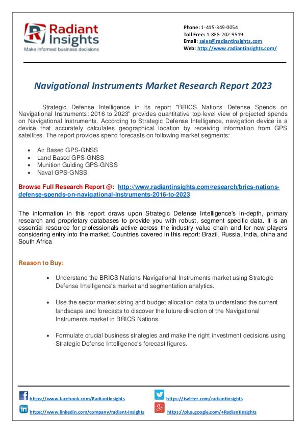 Research Analysis Reports Navigational Instruments Research Report