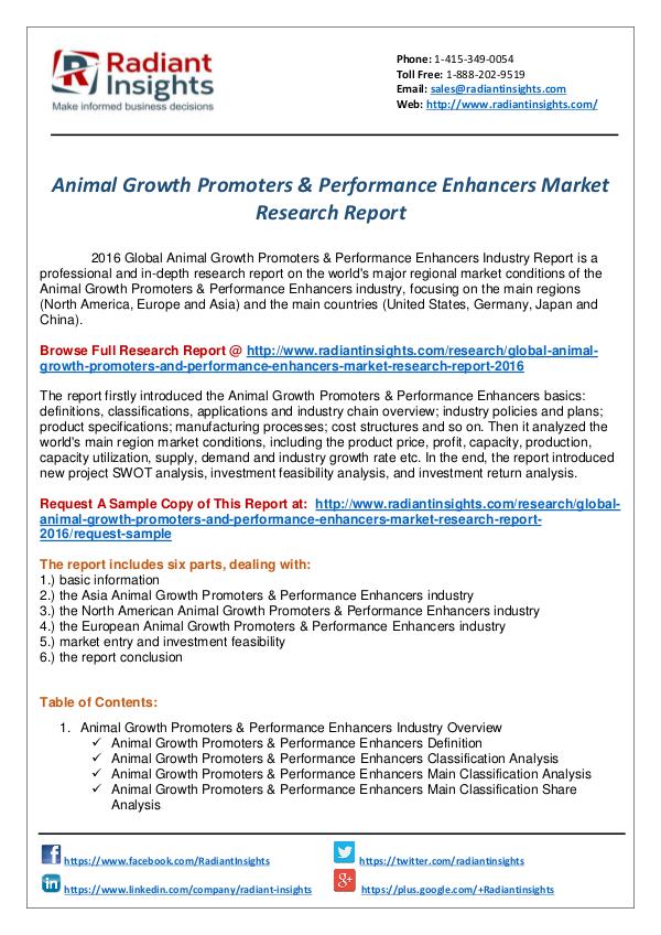 Animal Growth Promoters & Performance Enhancers