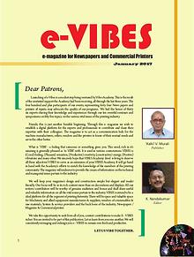 e-VIBES 'The magazine for Newspapers and Commercial Printers