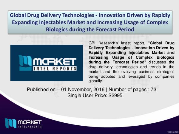 Analysis on Vendor Landscape and Competition in Drug Delivery Market Analysis on Vendor Landscape and Competition