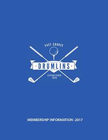 Drumlins Country Club Membership Brochure - 2017