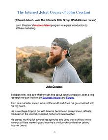 Affiliate marketing & Internet Jetset Course of John Crestani