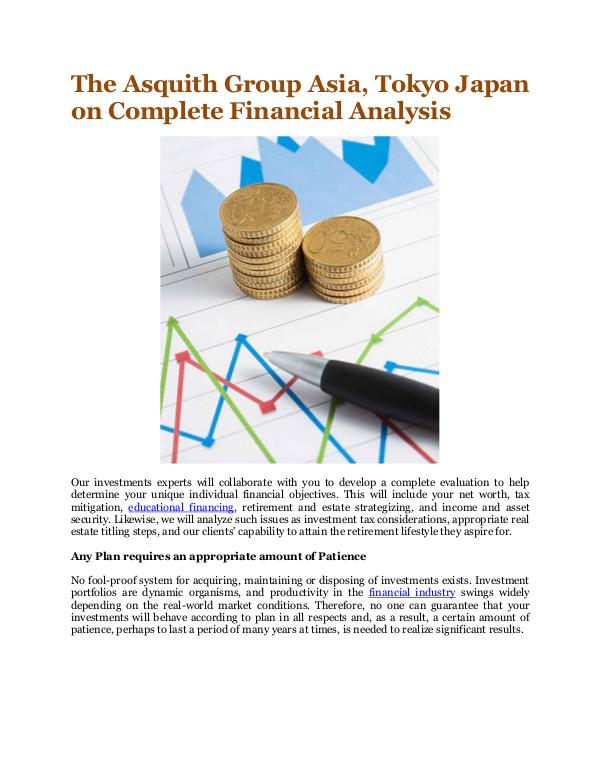 Complete Financial Analysis Complete Financial Analysis