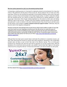 Call Now yahoo support Number @1-888-201-2039