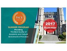 Princeton Academy Culture Enrichment (PACE) Summer 2017