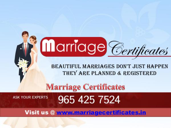 Marriage Certificate in Delhi court marriage
