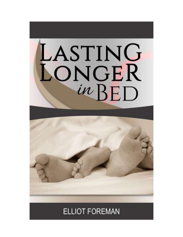 Lasting longer in bed Lasting longer in bed