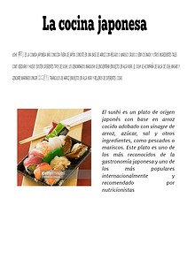 Tipos principales de sushi, ingredientes y rellenos