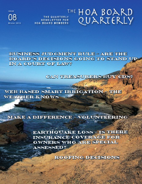 The HOA Board Quarterly Winter 2013 Issue #8