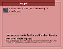 An Introduction to Fulling and Finishing Fabrics with Use Sanforising