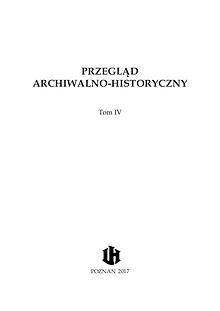 Przegląd Archiwalno-Historyczny t. IV