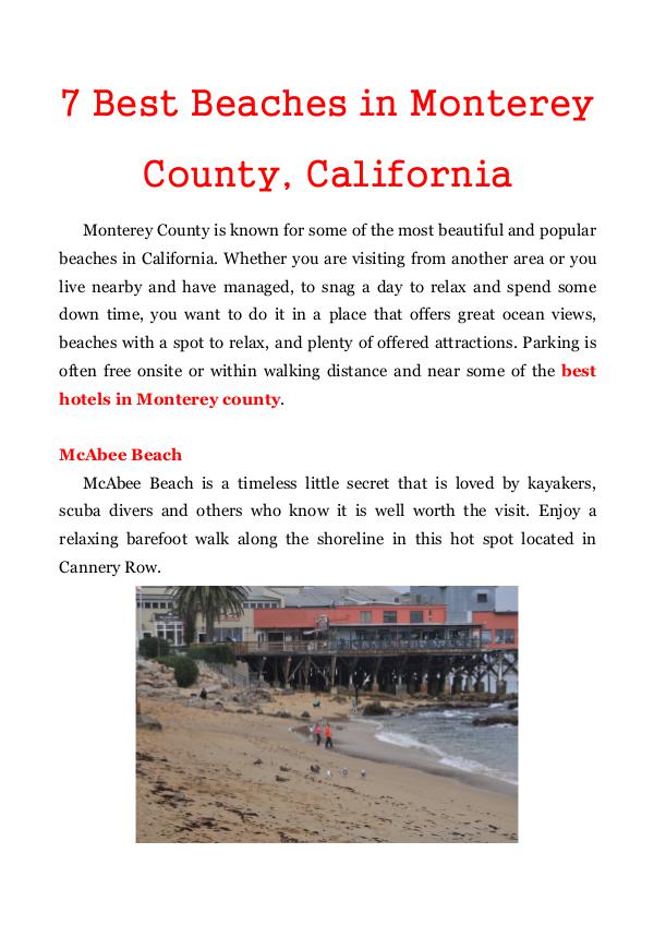 7 Best Beaches in Monterey County, California 7 Best Beaches in Monterey County, California