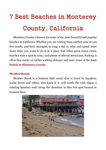 7 Best Beaches in Monterey County, California