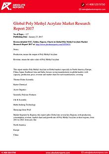 Poly Methyl Acrylate Market Research Report 2017