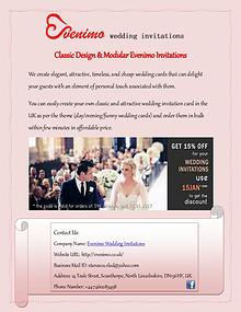 Buy Classic Designer & Modern Wedding Invitations