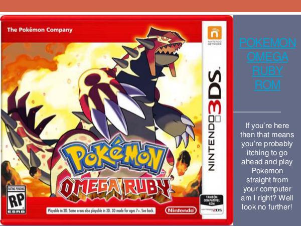 Pokemon Omega Ruby GBA Alpha sapphire