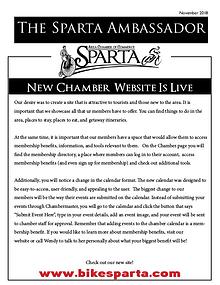 Sparta Area Chamber of Commerce Newsletter