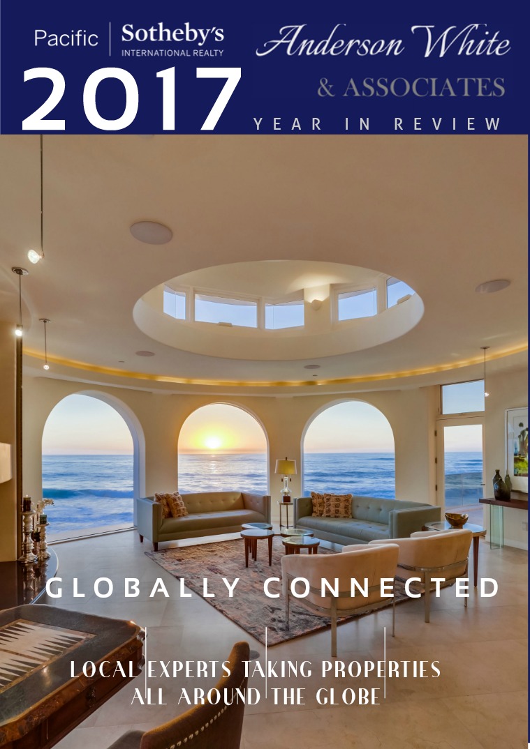 Pacific Sotheby's - Anderson White & Associates - 2018 Year In Review 2017 Year In Review