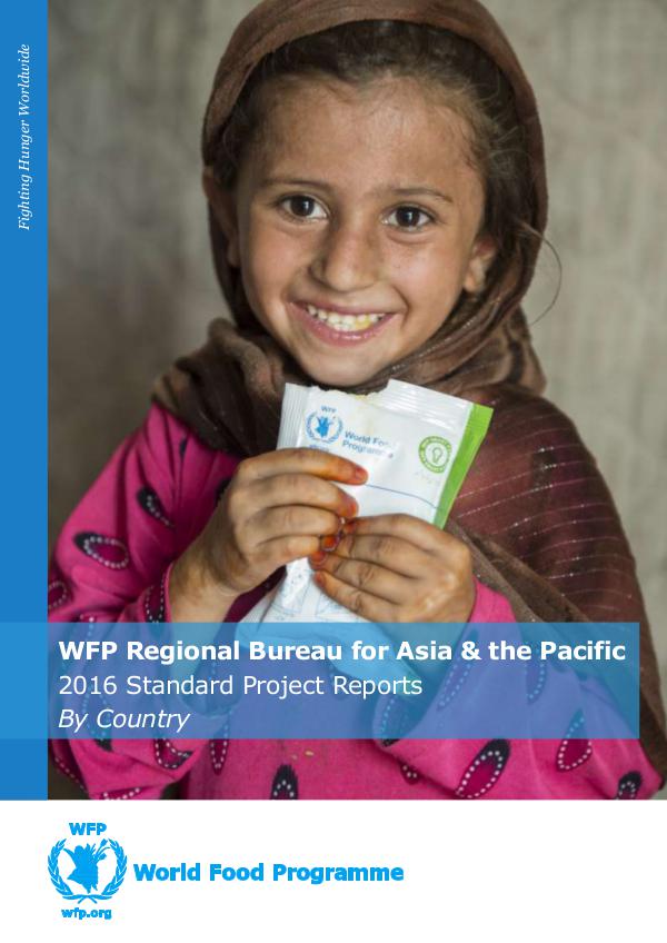 WFP Regional Bureau for Asia and the Pacific - 2016 SPRs RBB 2016 SPRs by country