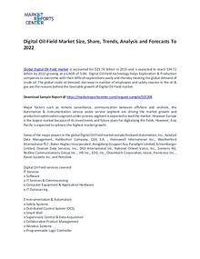Digital Oil-Field Market to 2021