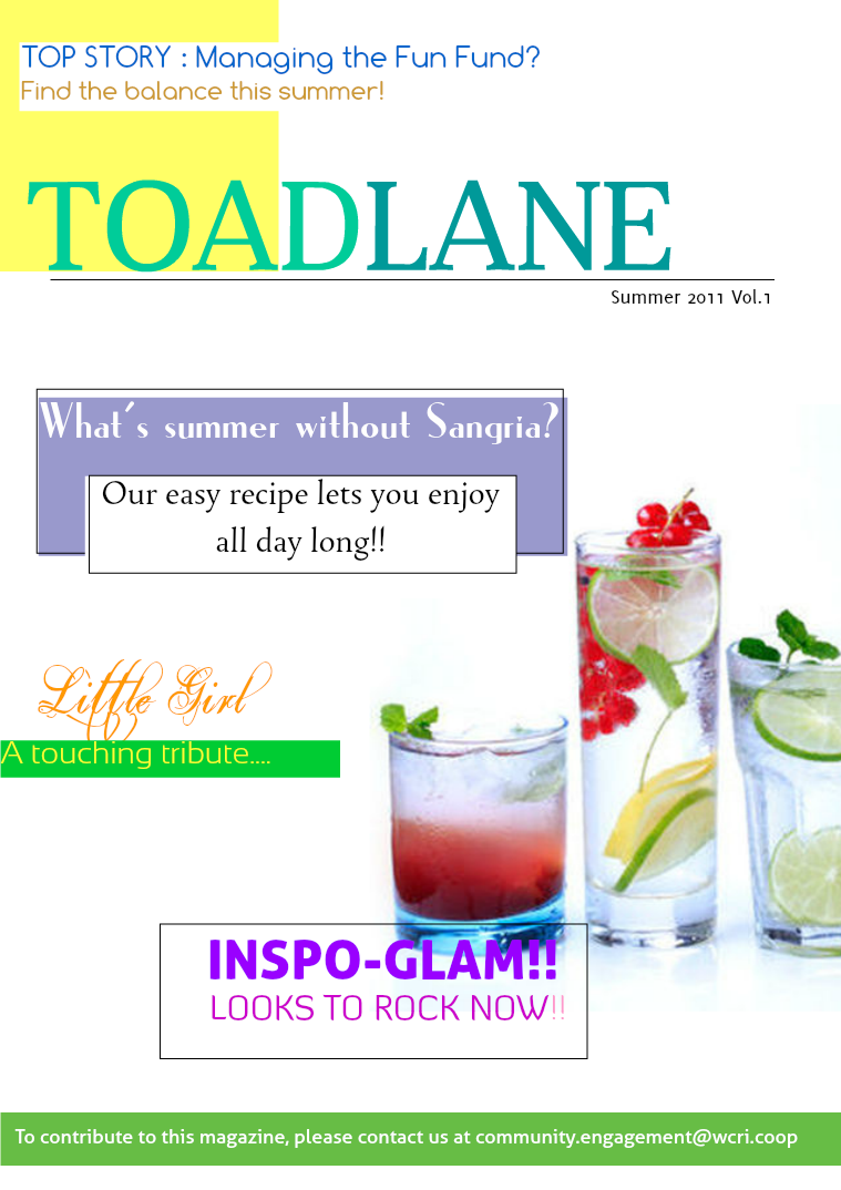 Toadlane- Magazine 1 July 2012